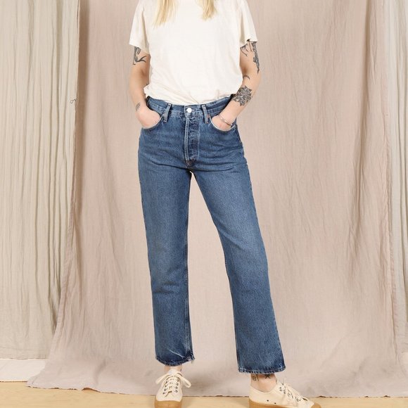 Agolde Denim - AGOLDE Mid-Rise Straight Leg Jeans | Size 26